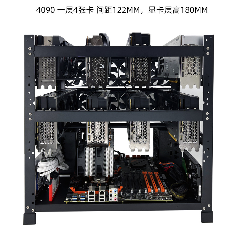 Rack de GPU apilable de aire a - Gpu Mining Rig Frame 8 Gpu reseña y precio